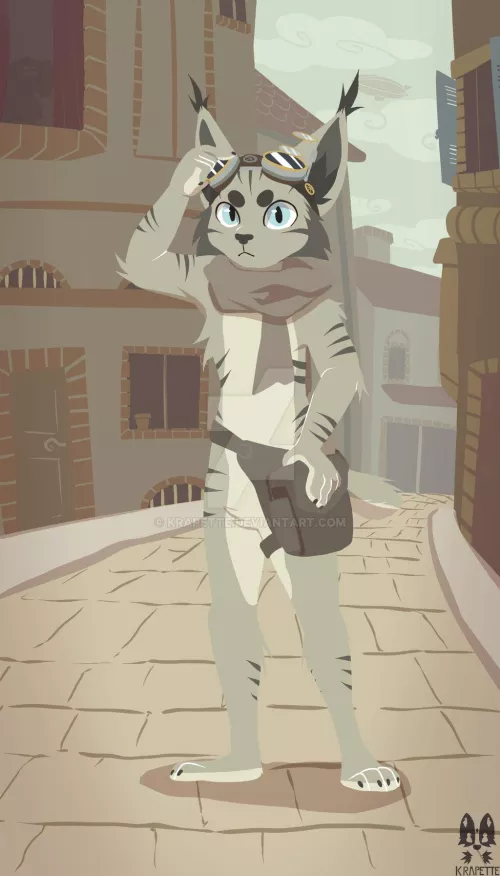 Kaelri Steampunk [COMMISSION] (by Krapette)