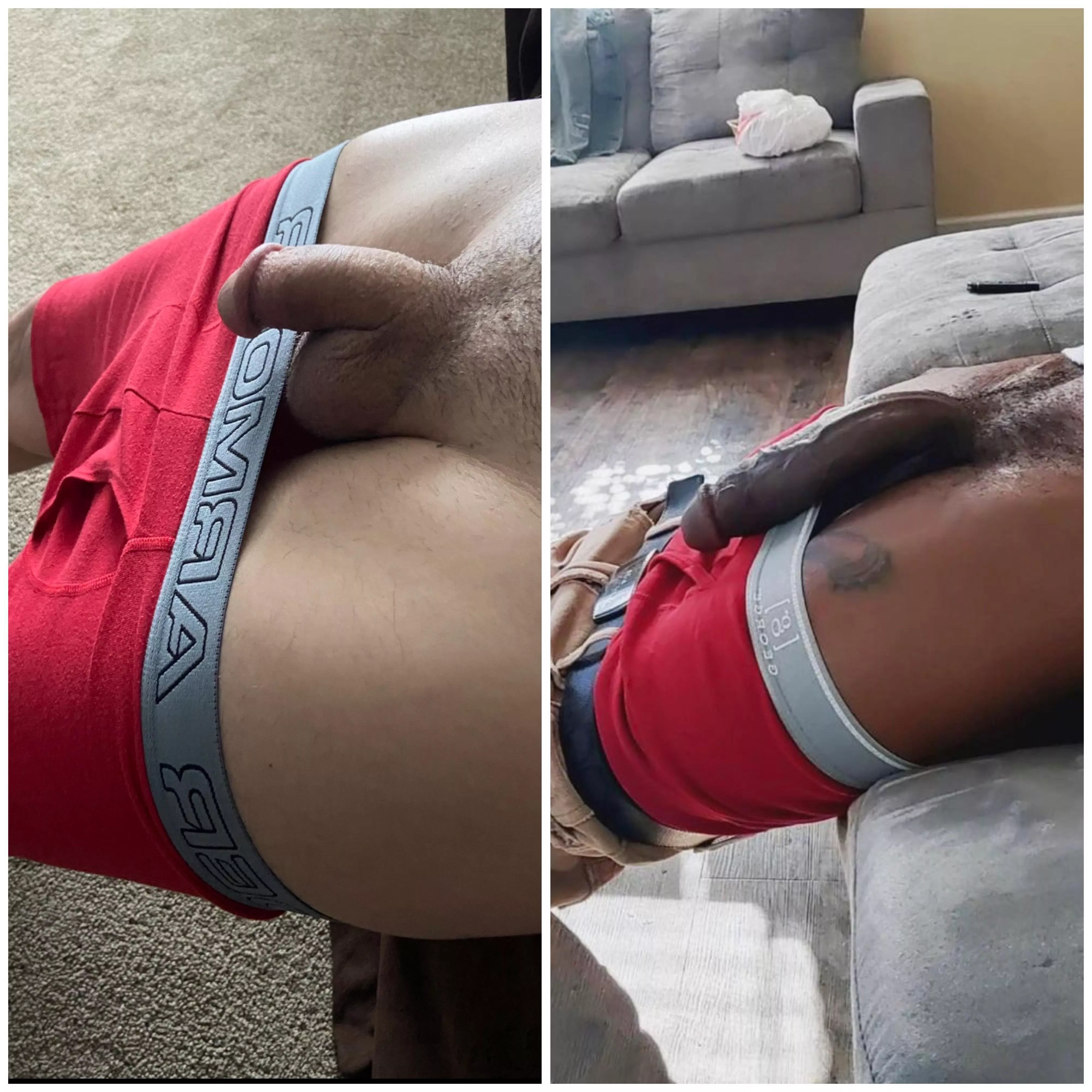 My bbc next to a lil white boi!