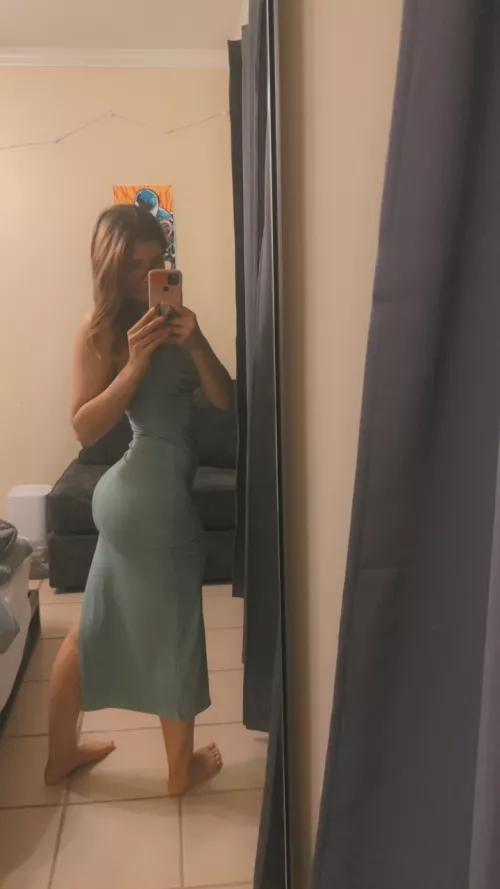 My little booty shows through this dress