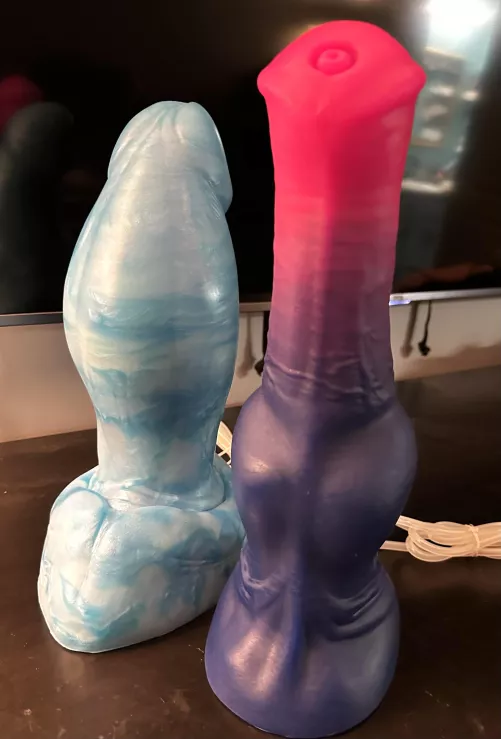 My new custom pretties! XL Tucker and XL Blaze!