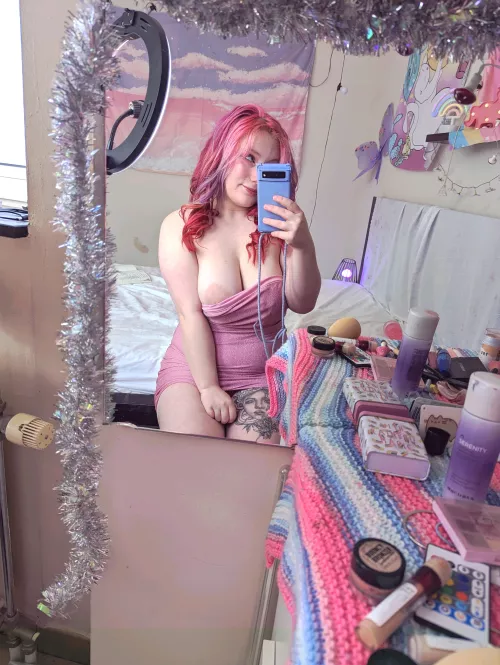 Oopsie.. my dress is slipping..