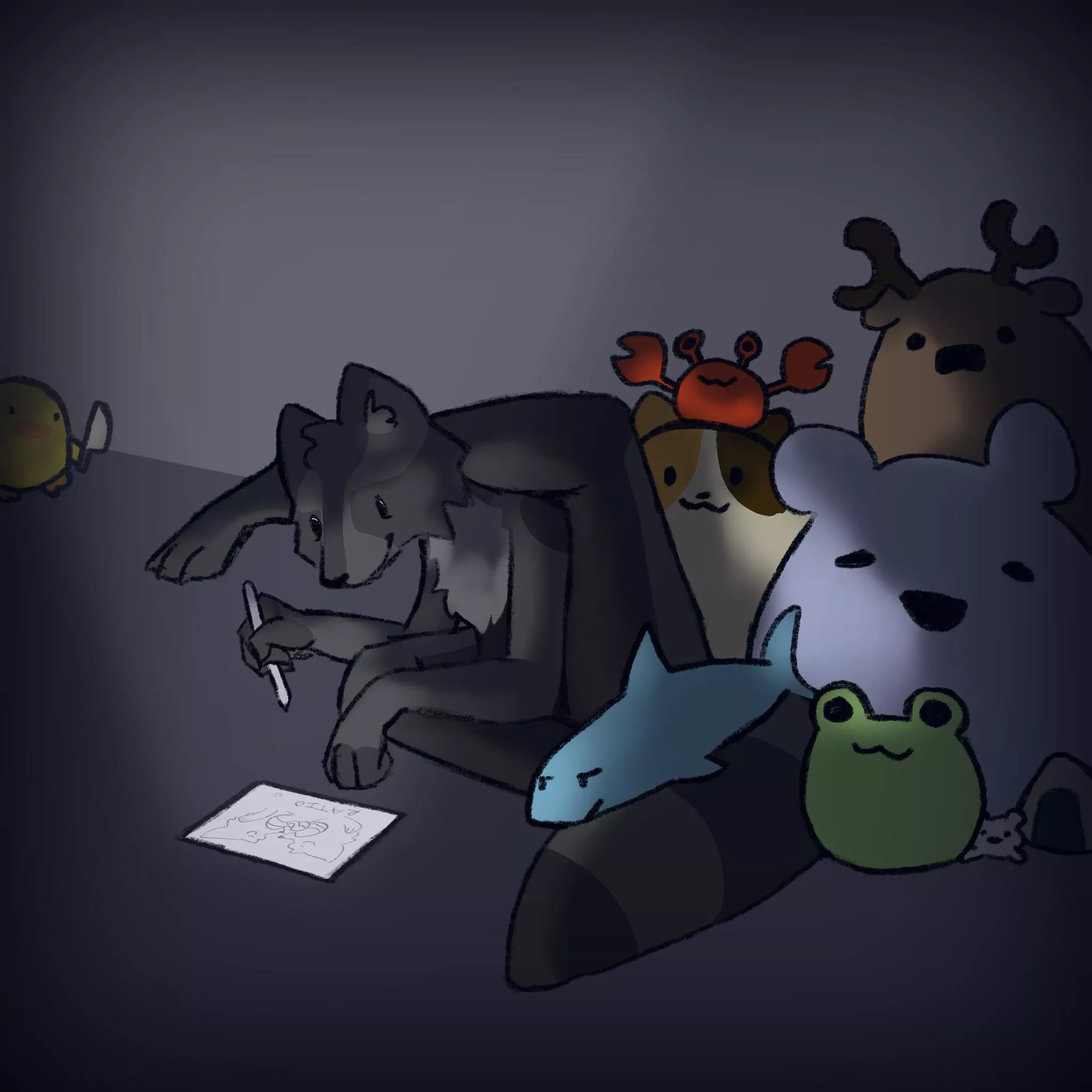 POV: you walk in on me in my drawing stance