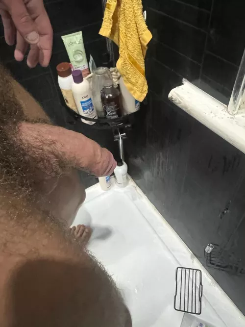 Should I grow my pubes more? Might need a hand too.....