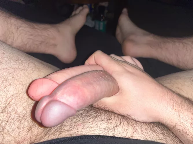Stroking both 💦 🤤