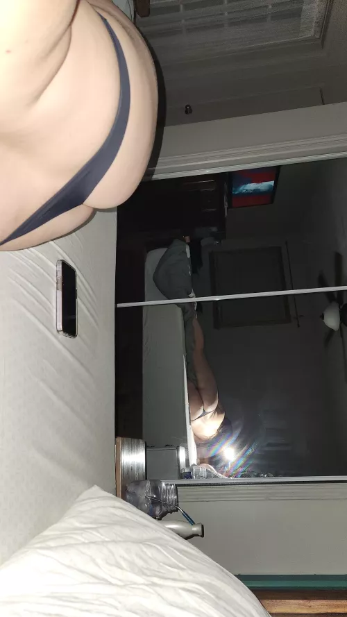 Sucking on that dick while he watches TV [image]