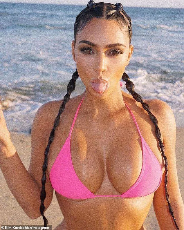 Tongue out tits out