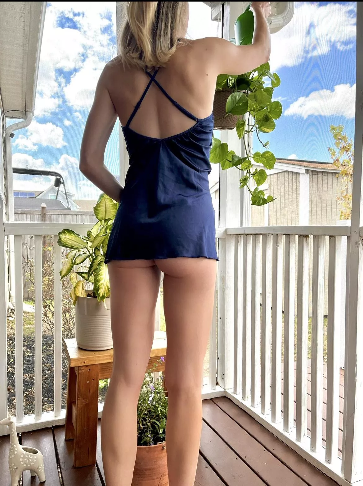 Wet planties and no panties ;)