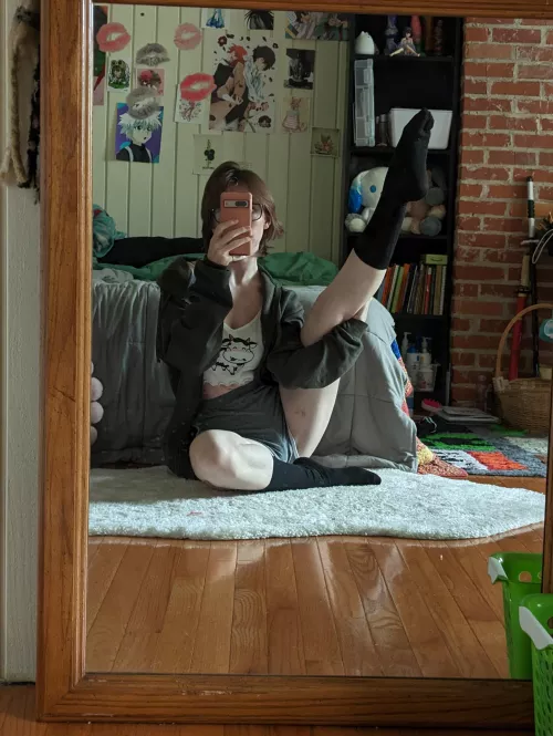 working on my flexibility