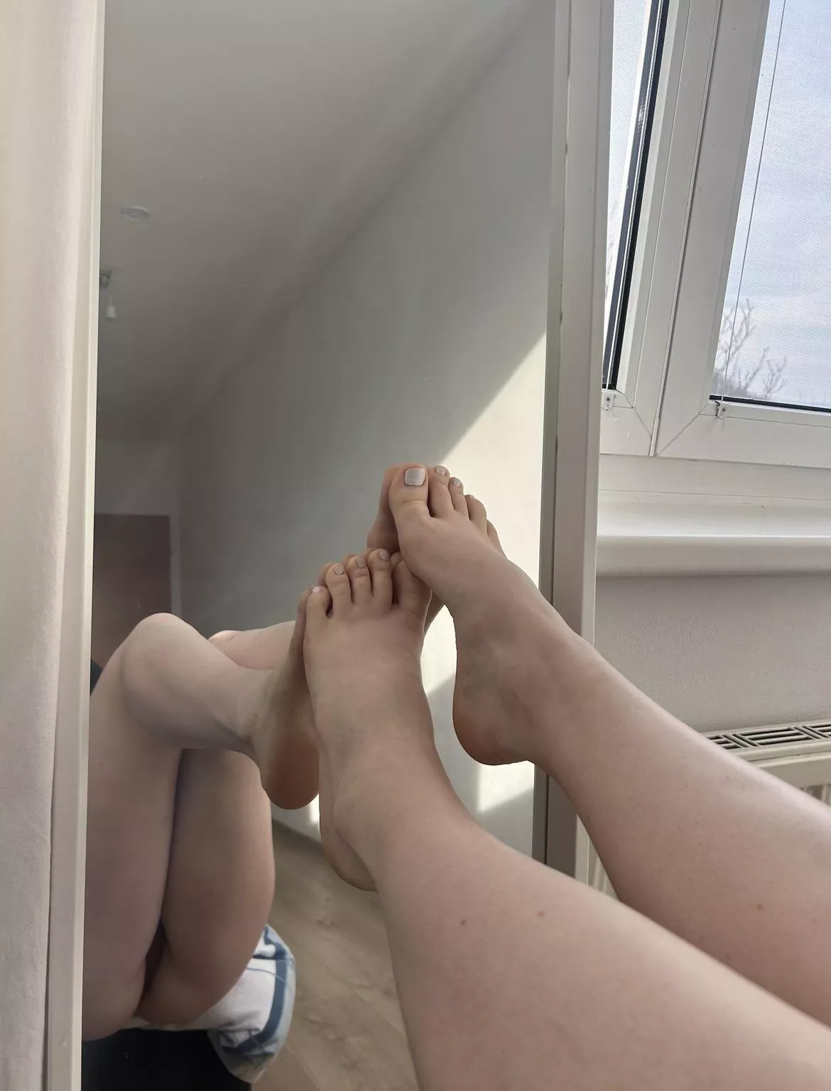 After you kiss my feet will you go lower?