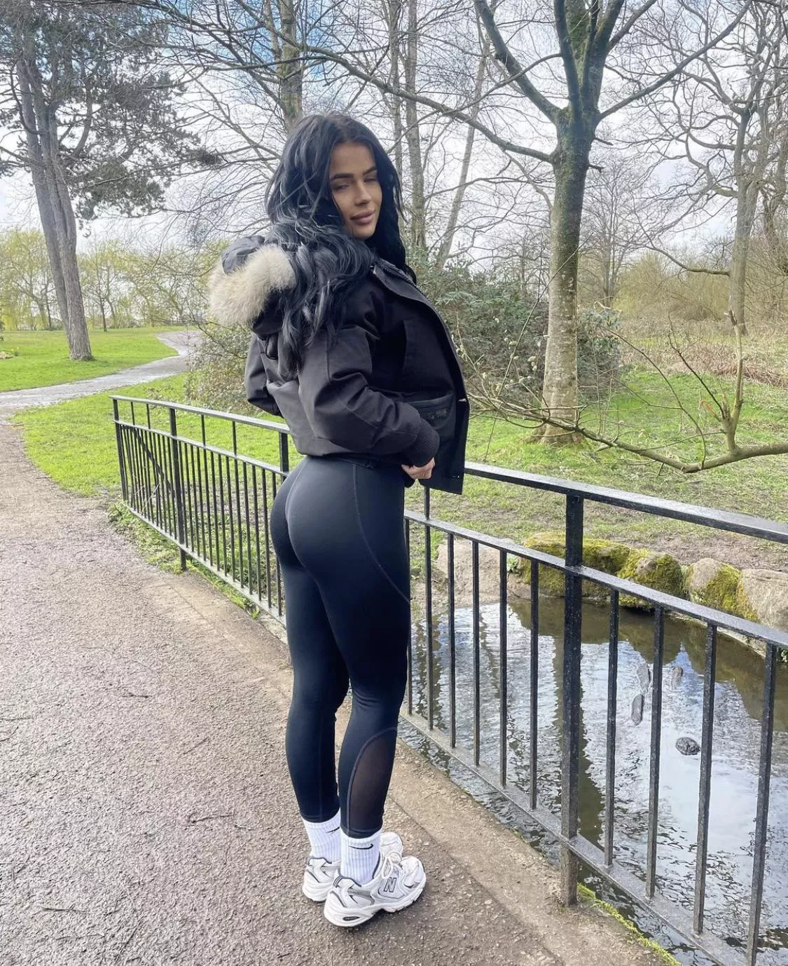 Amy flaunting her perfect arse in the park while going dogging