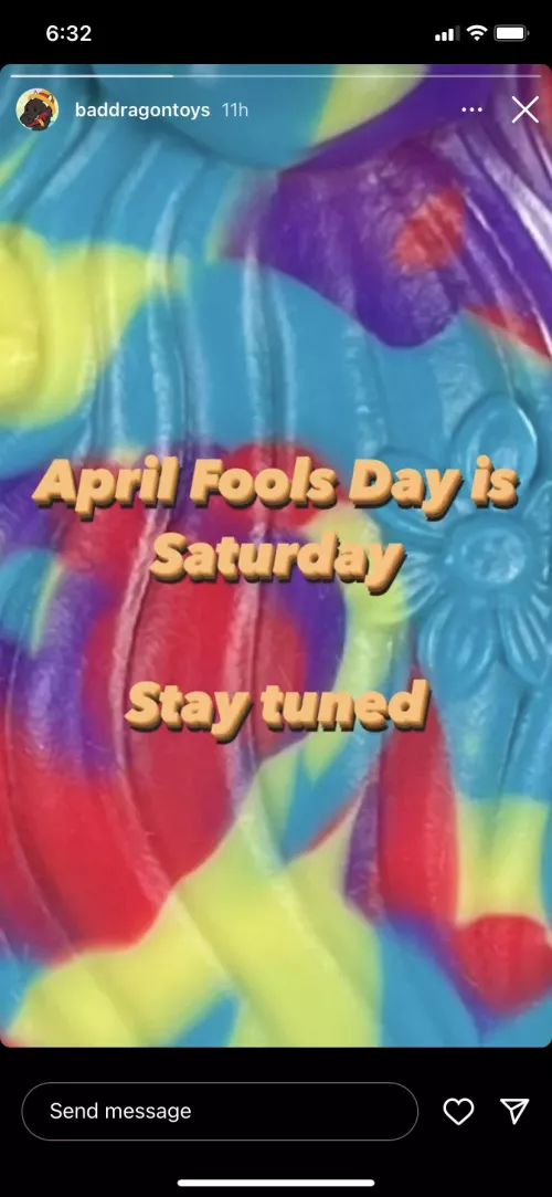 April Fools tease. Think it’s a flower? 🤔