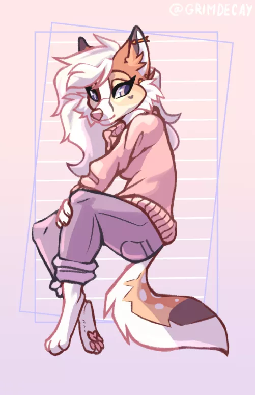 Art trade half! [OC] twitter @ GRIIMDECAY