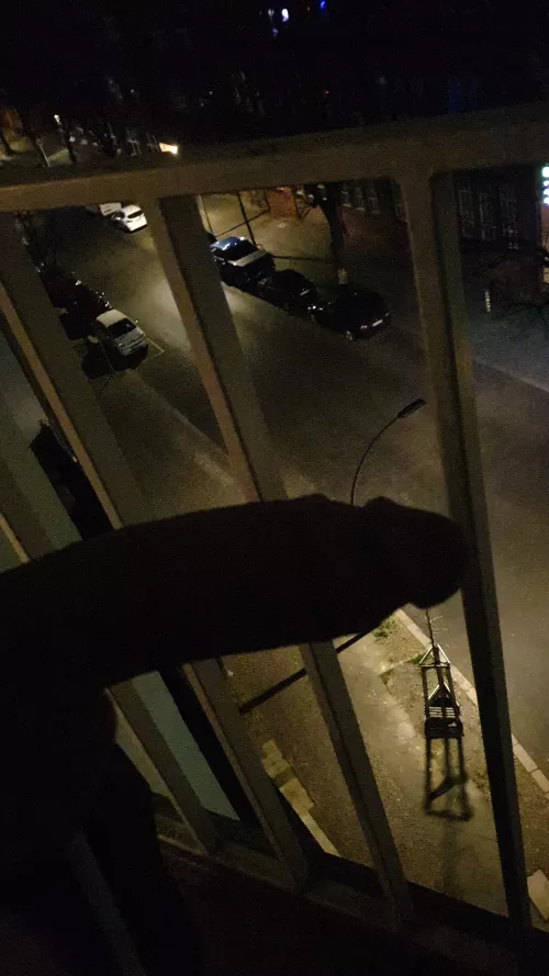 Enjoying the view off my balcony