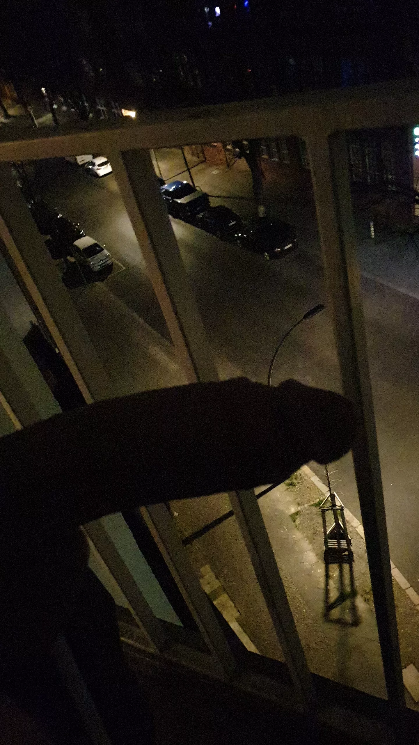 Enjoying the view off my balcony