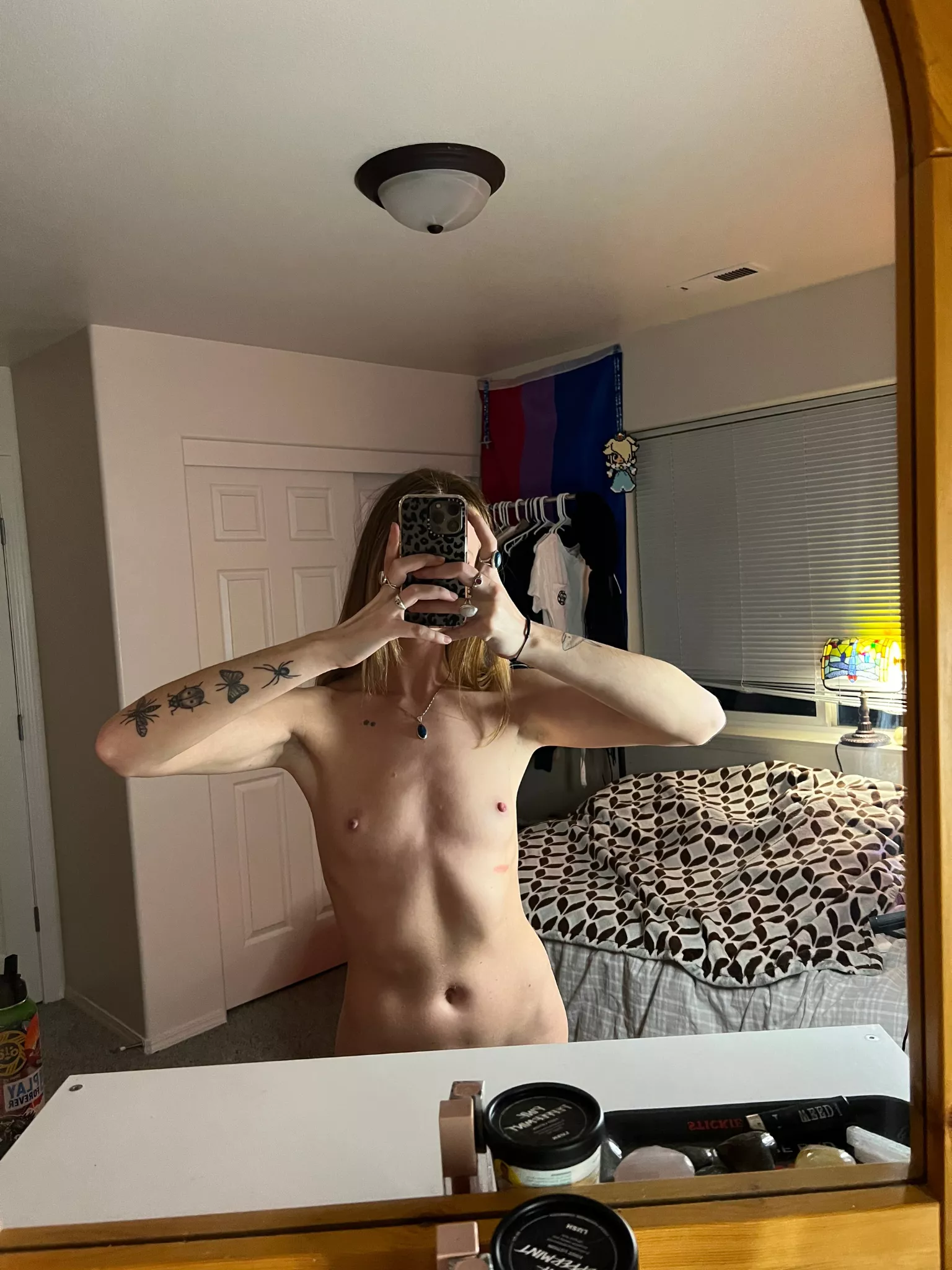 Flat chested, but I can still treat you right