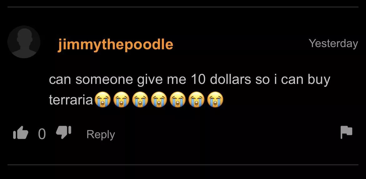 Give the poor man some money