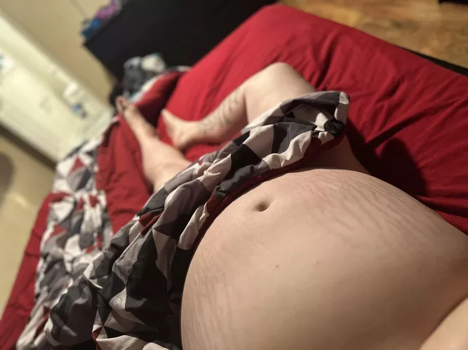 Grab my belly while you’re riding me