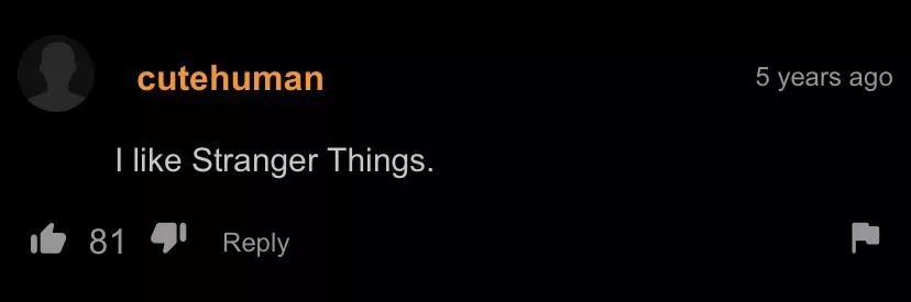 Guy just wants to talk about Stranger Things