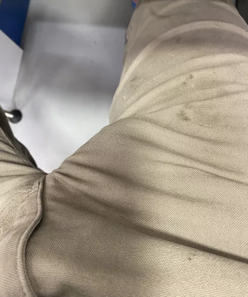 I didn’t think you could see my bulge through my Carhartts… noticed a few looks. [OC]