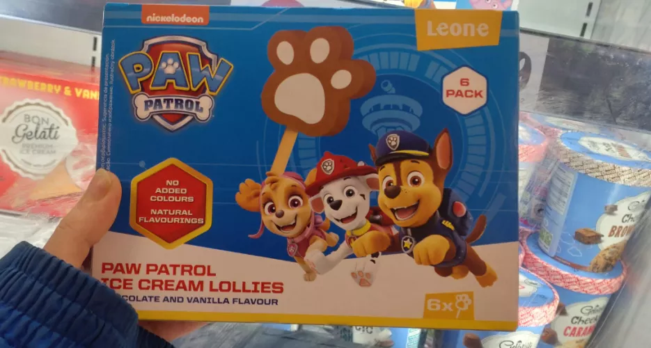 I found Paw Patrol Ice Cream today!!
