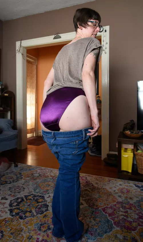 I love wearing satin panties