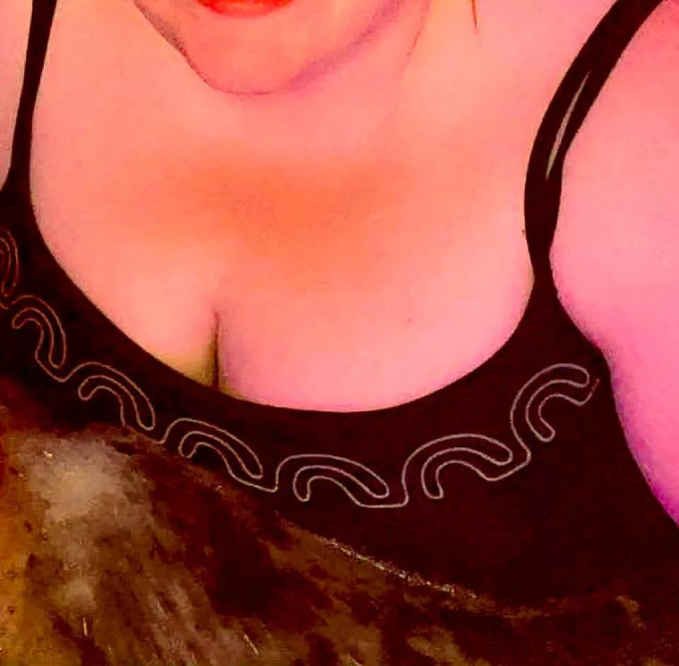 I take your cock out and lift my bikini just enough to put your cock between my tits. The water and my huge soft tits up around your cock sends you wild you watch as you spurt at my chin dripping down my neck into my cleavage. Your wife shouts us from th