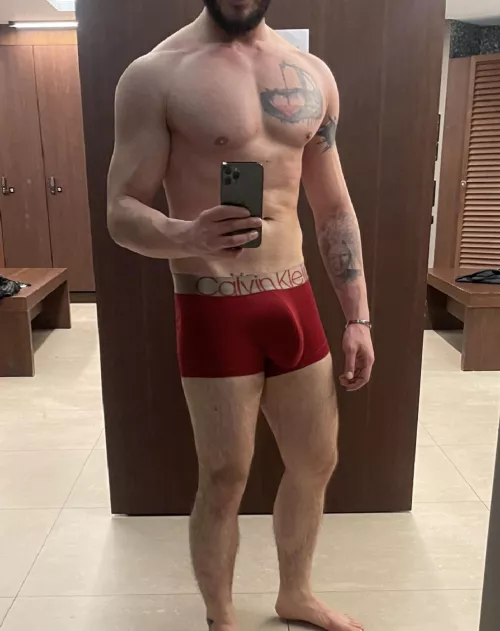 Im straight but this guy at the gym been begging to suck my cock, after I refused, today he offered me to fuck his wife if he can join too? Should I try that?