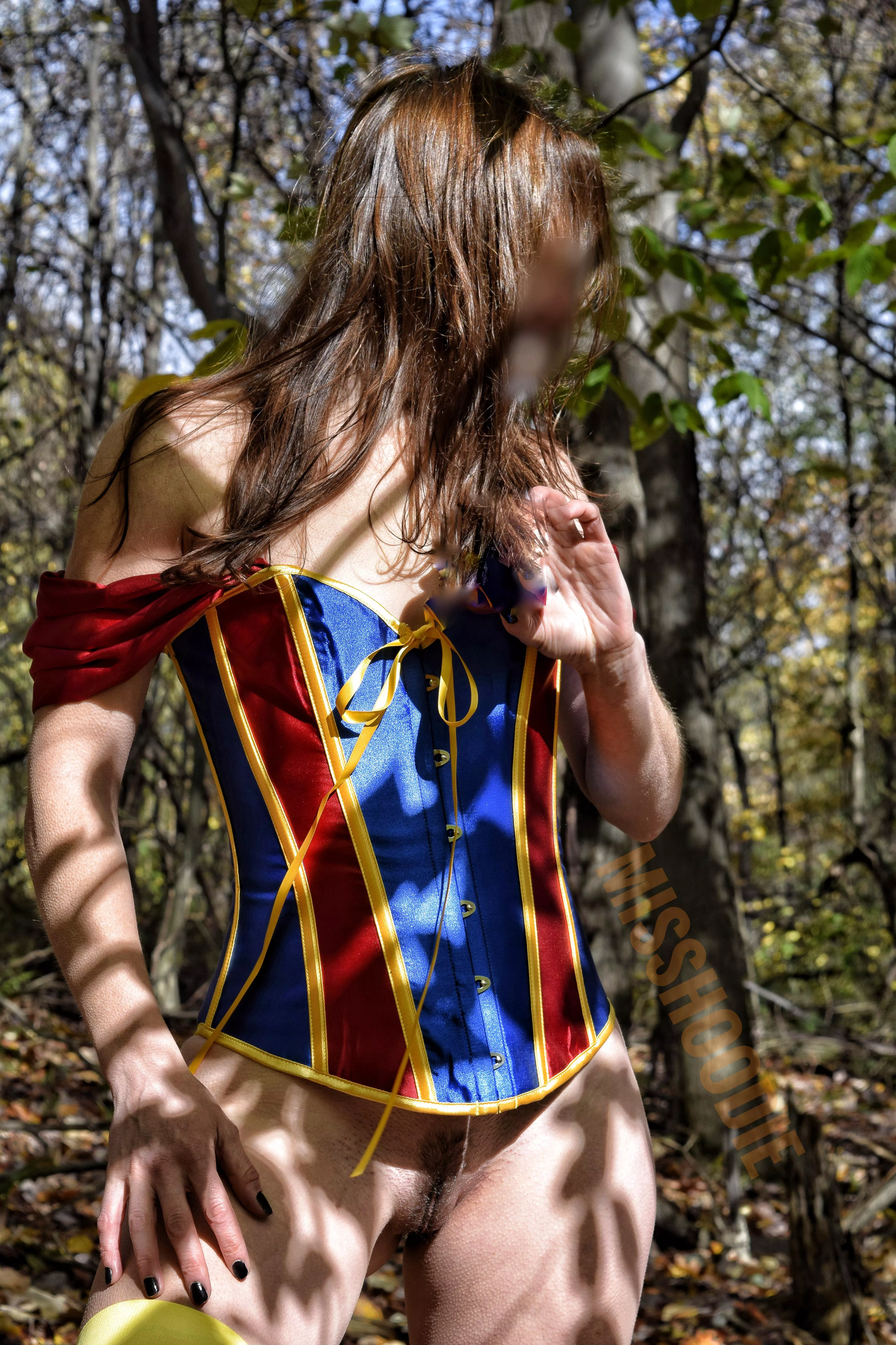 Play dress up in the woods with me