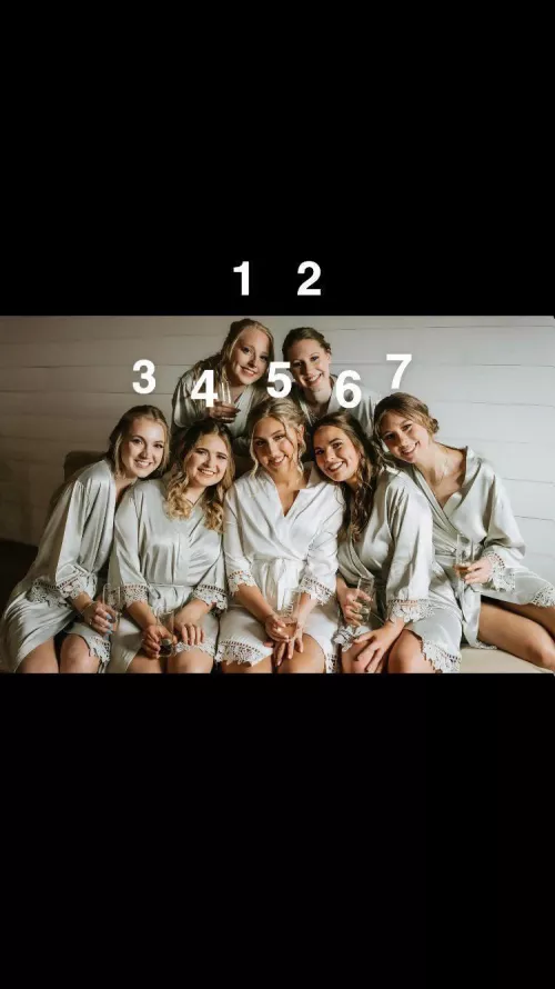 Rank in order of which bridesmaid you’d have riding you during the wedding