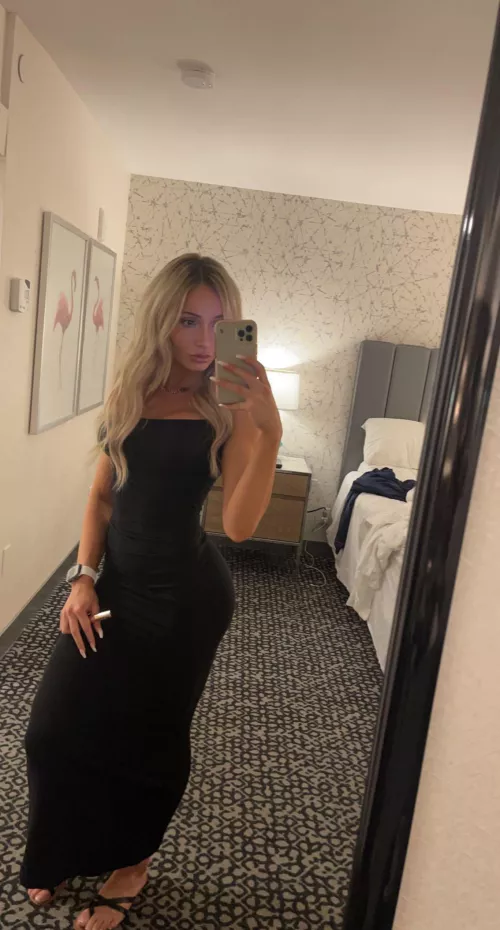 Ready for a fun night and also ready to get out of this dress!!