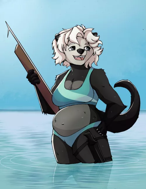 She’s gonna go catch dinner (@HuanDoodles)