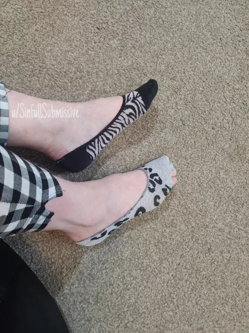Socks so well worn my toes PeekaBoo 🤭