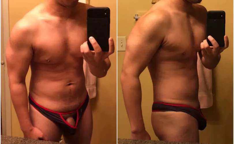 Throwback to when I won Mr. Mensuas underwear contest in October a few years ago. Which pic do you like better?