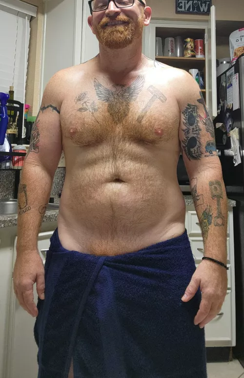 Wet Ginger chest hair