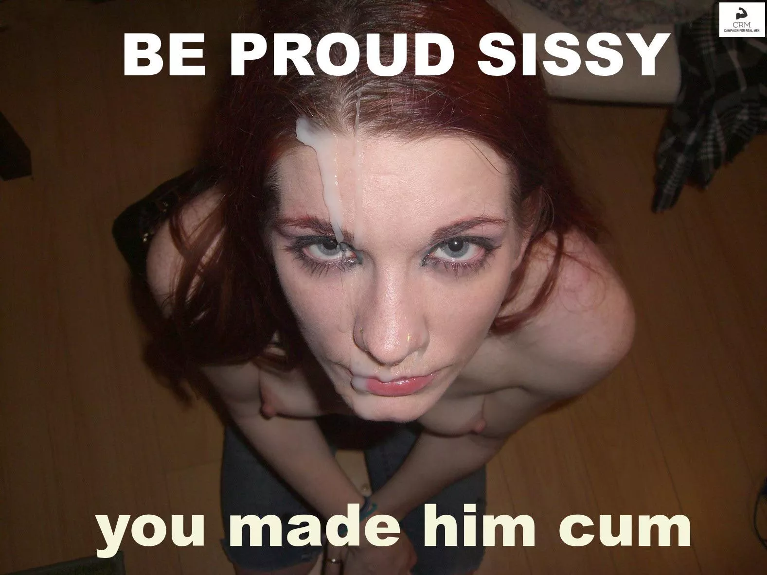 Would you love cum on your Face as a sissy slut