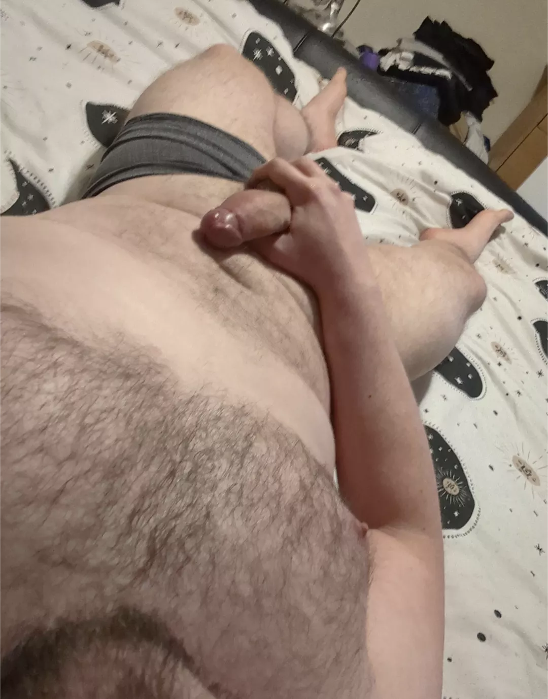 [33] I'm hoping my cock can take your attention away from the laundry I haven't put away... is it working?