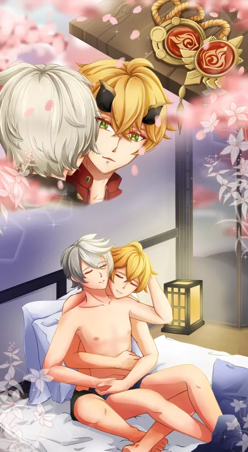 Bennett and ThomaGenshin Impact (Gayverse, Hasdillah)