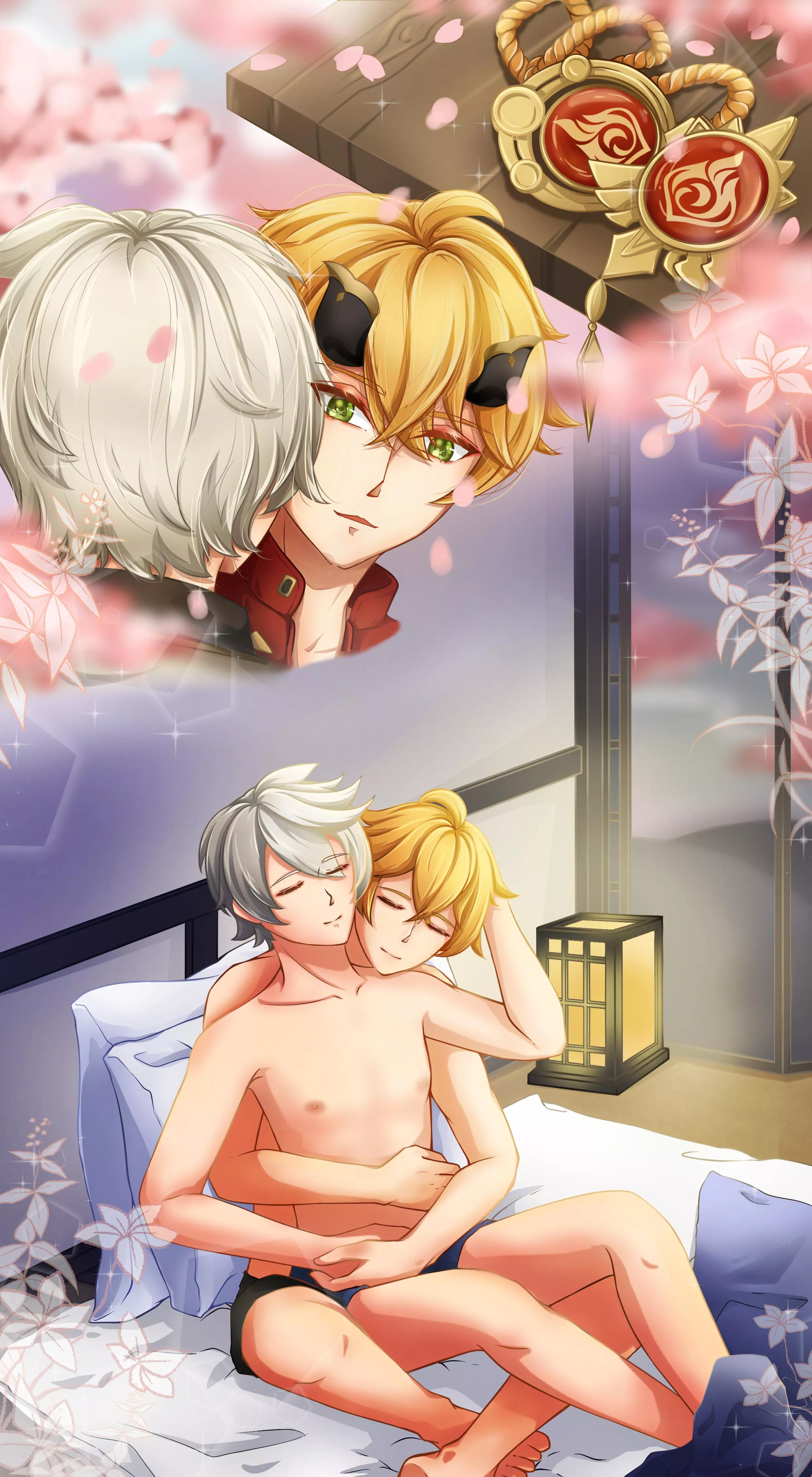 Bennett and ThomaGenshin Impact (Gayverse, Hasdillah)