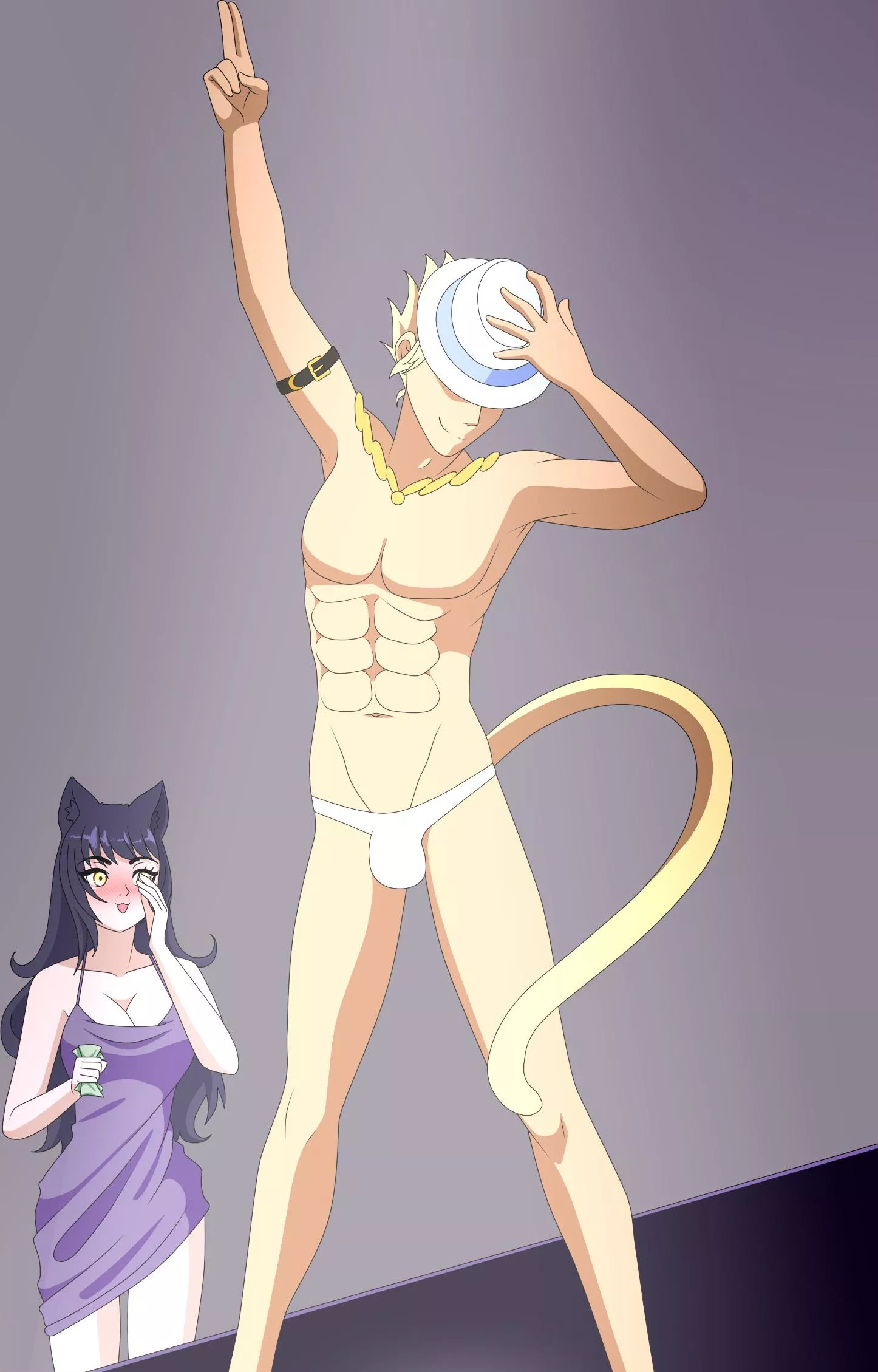 Blacksun NSFW (Ecchi) Commission - Magic Mike / Stripper! AU. [AlterBlueLady]