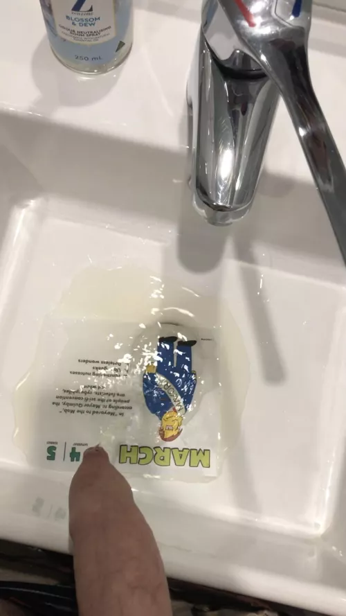 Drenching my advent calendar for march.