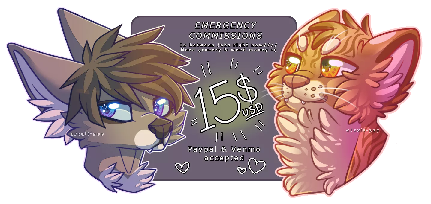 Emergency Headshot Commissions!