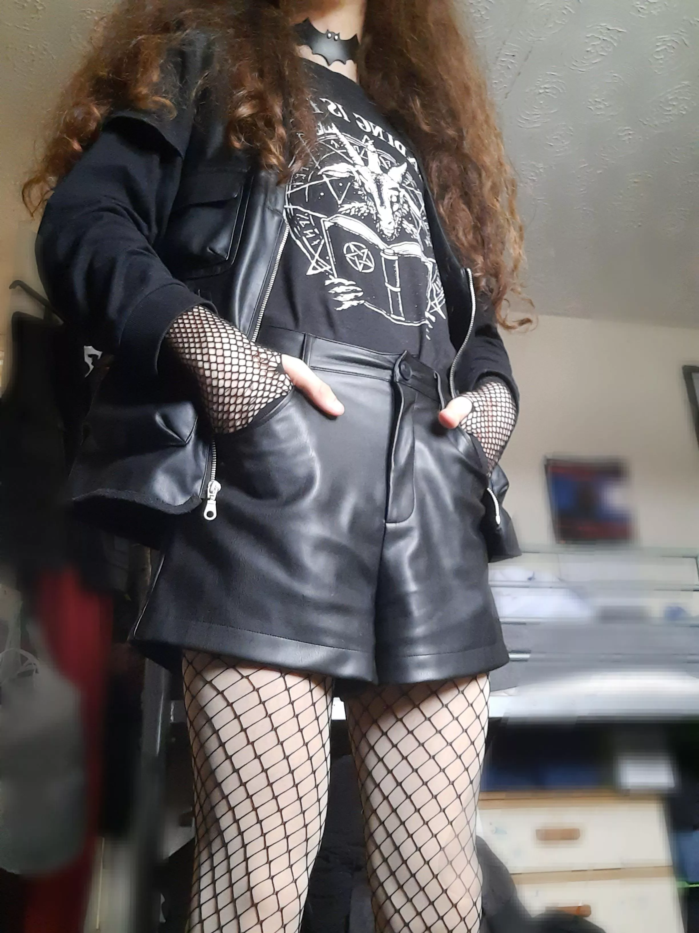 First time wearing fishnets in public