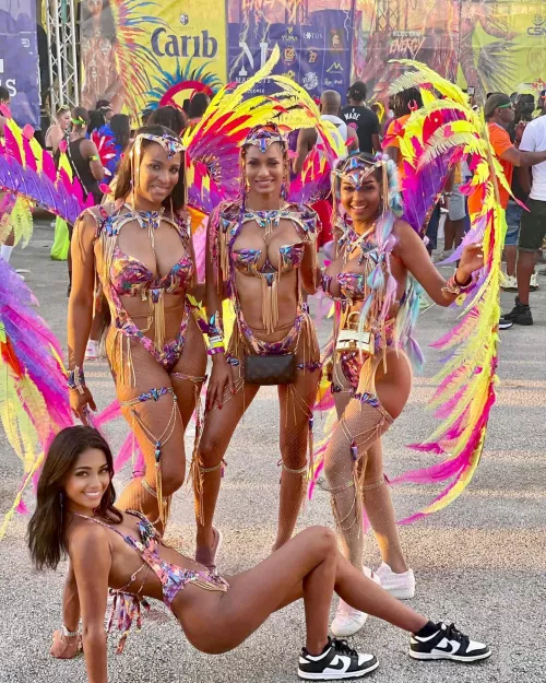 Four Posing At Local Carnival Celebration (IUTR)
