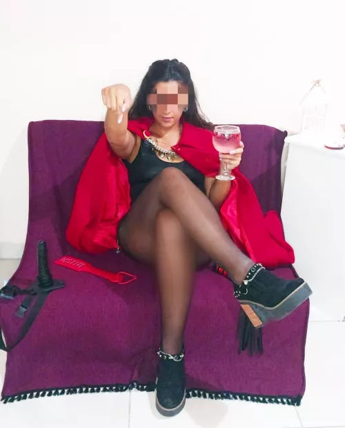 Get on your knees right now and don't ask why 😈