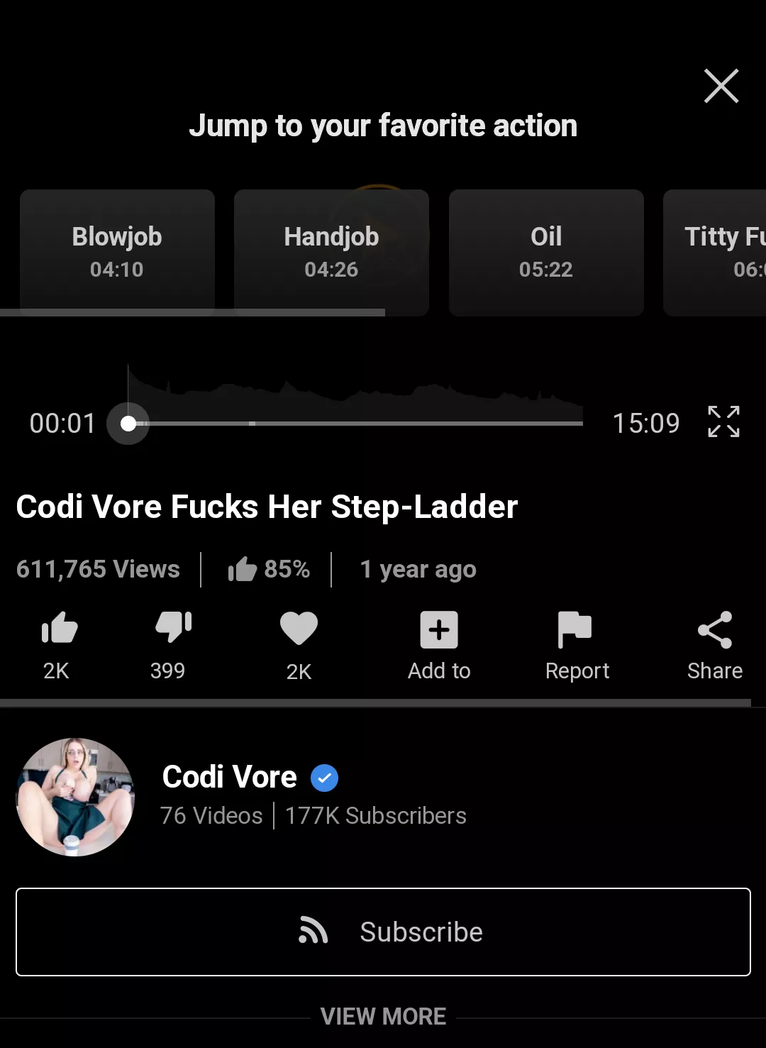 Imagine titty fucking a ladder lol