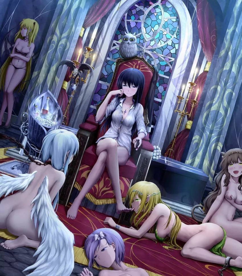 it's boring having so many servants at once, I could use a new toy to give me some fun