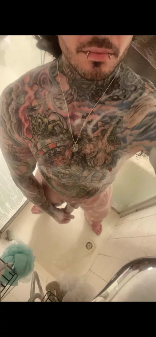 Just an attention whore in the shower