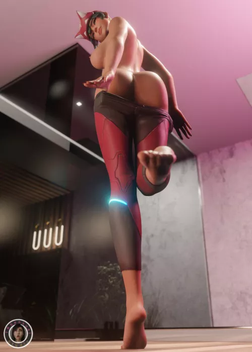 Kiriko underdressing