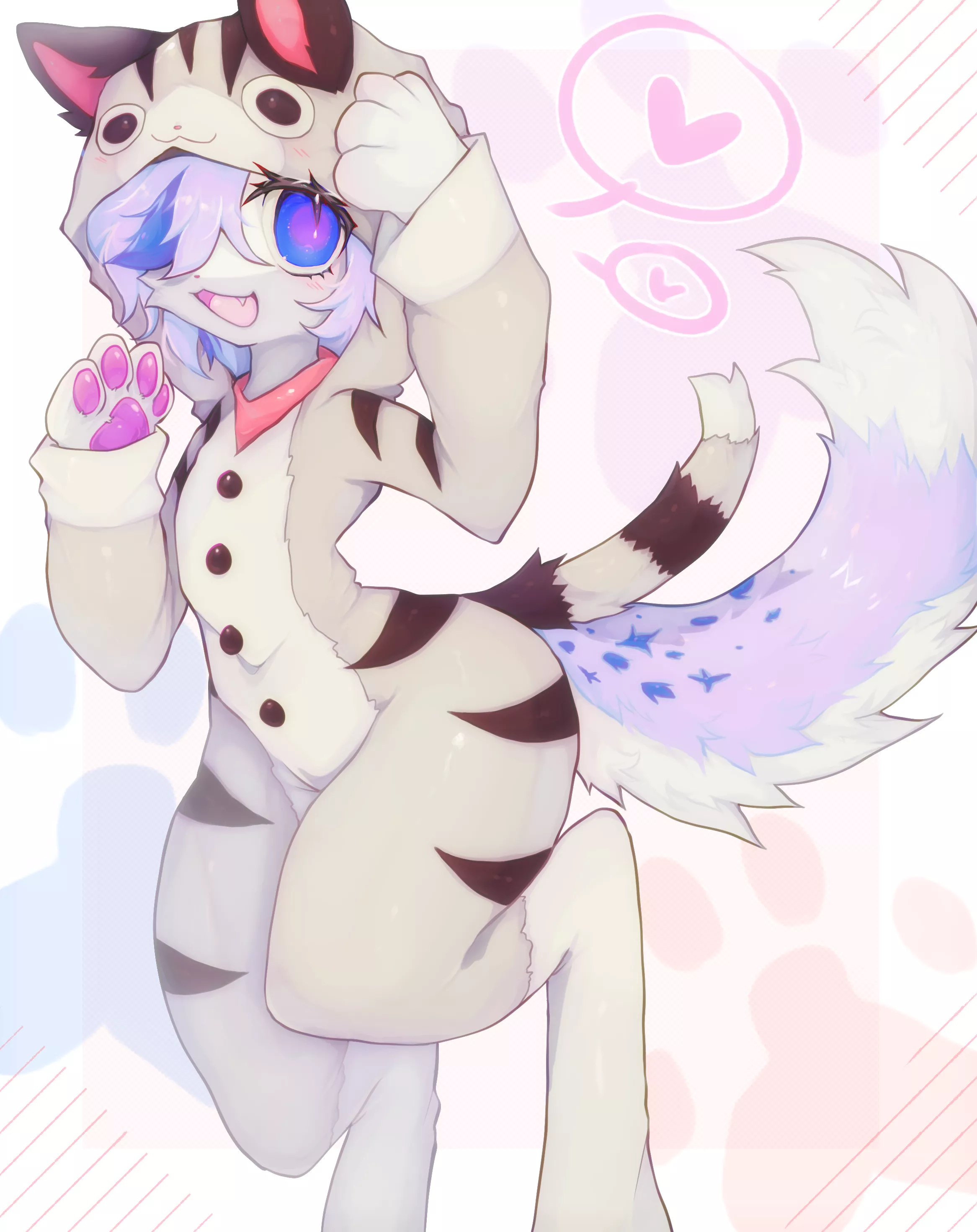 Kitty Kigurumi 🩷 (art by me, torapuff on twitter !!)