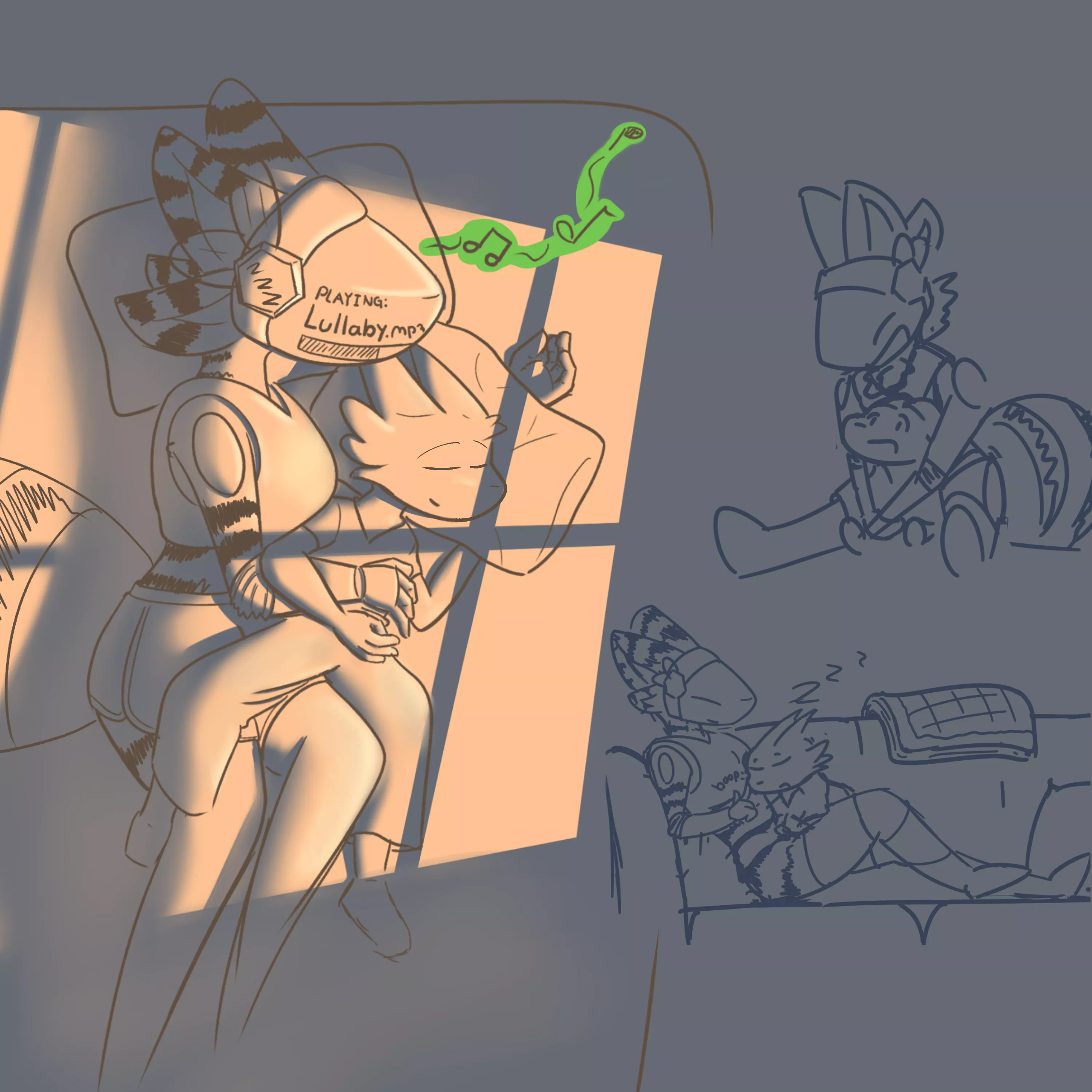 Lazy afternoon (Art by me)